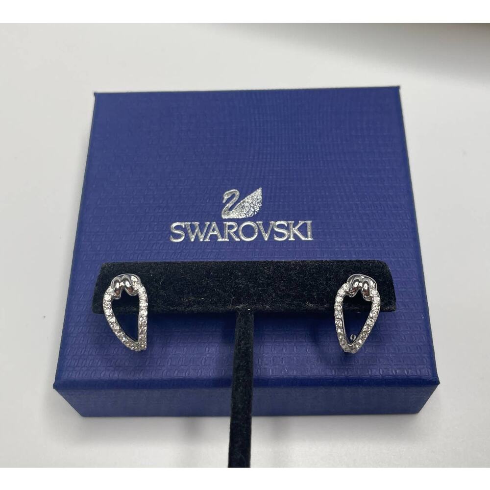 Swarovski Lifelong Small Circle Earrings New